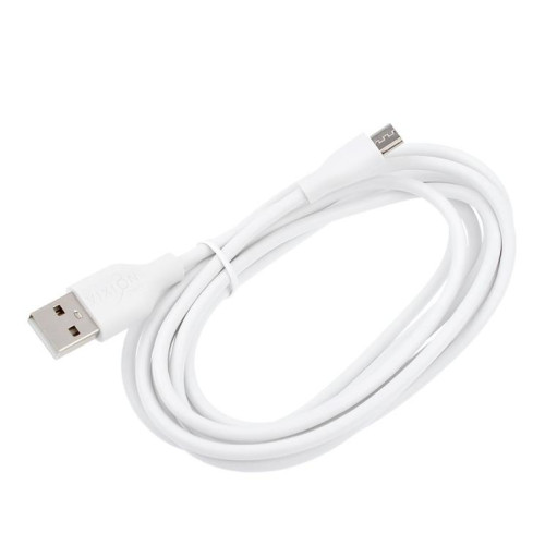 Кабель USB 2.0 A вилка - microUSB 2 м Vixion 2.4A VX-02m PRO белый