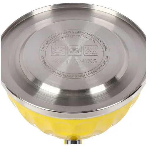 Чайник со свистком Daniks GS-04611Y, индукция, желтый., 3 л.(438336)