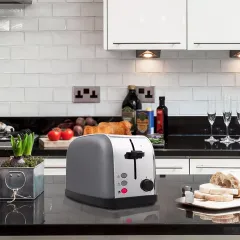 Тостер Kitfort КТ-2014- 6 графит/серебристый