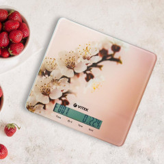 Весы кухонные электронные VITEK VT-2417 L сакура/розовые