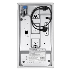 Стол газовый HOMSair HGE323GCWH белый домино