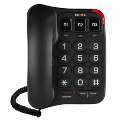 Телефон TEXET TX-214 черный