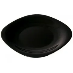 Тарелка стеклокерамика, Luminarc Carine Black, десертная, квадрат, 19 см (D2372/3664/L9816)(138101)