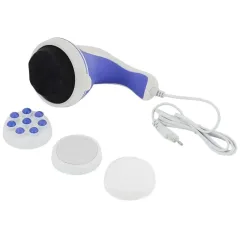 Массажер перкуссионный RelaxSpinTone, бело-синий