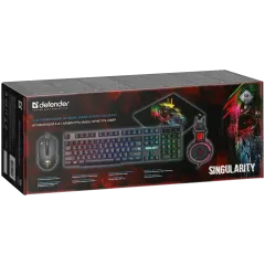 Набор игровой Defender MKP-118 LED черный (52118) (*5)