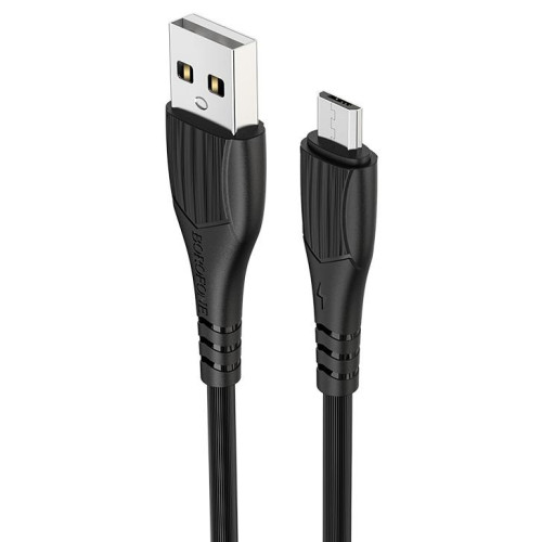 Кабель USB 2.0 A вилка - microUSB 1 м Borofone BX37 (Black)