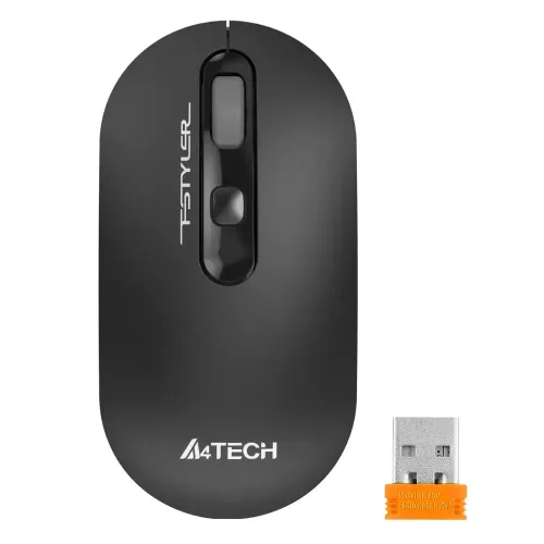 Мышь A4 Fstyler FG20 серый оптическая (2000dpi) беспроводная USB