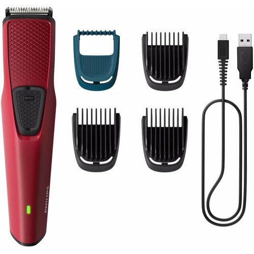 Машинка для стрижки PHILIPS BT1235/18 красный (акб)