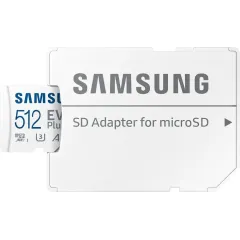 Карта micro-SD 512 GB SAMSUNG EVO PLUS Class10 UHS-I U3 (MB-MC512KA/EU)