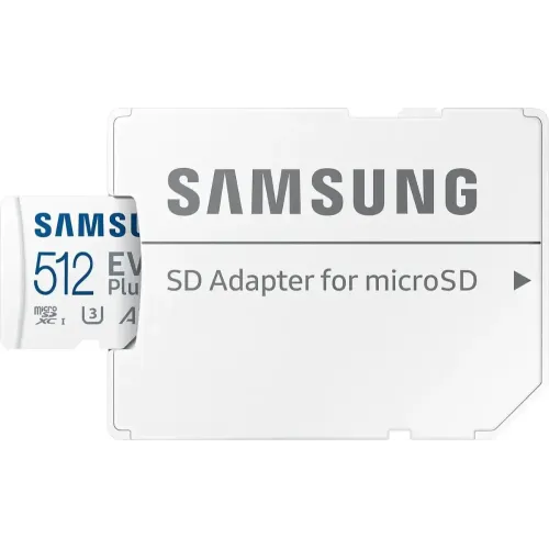 Карта micro-SD 512 GB SAMSUNG EVO PLUS Class10 UHS-I U3 (MB-MC512KA/EU)