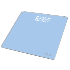 Весы напольные электронные MARTA MT-SC3600, голубой аквамарин