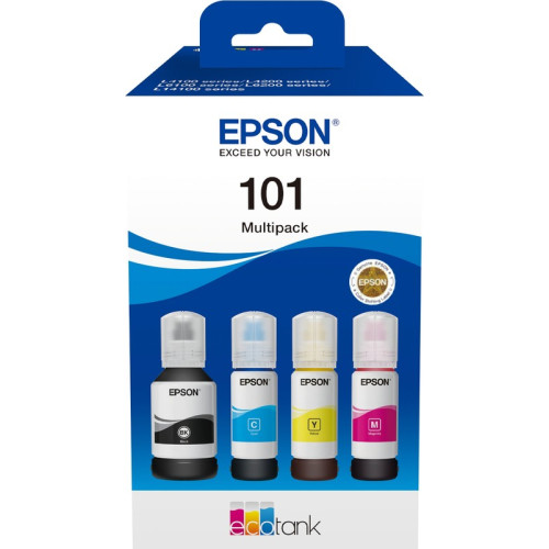 Чернила Epson 101,набор 4 цвета, оригинал
