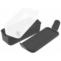 Ланч-бокс IDEA для обеда, кофе (0,5+0,5л) (М1233)