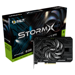 Видеокарта Palit PCI-E 4.0 RTX4060 STORMX NV RTX4060 8192Mb 128 GDDR6 1830/17000/HDMIx1/DPx3/HDCP Re NE64060019P1-1070F