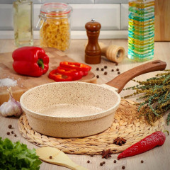 Сковорода ГУРМАН Estima бежевая ГМ2401 ЭБИ индукция 24см