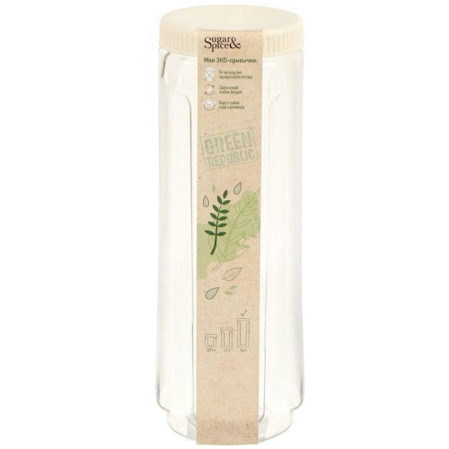Банка для хранения продуктов SUGAR&SPICE SE2250GR 1,6л лён