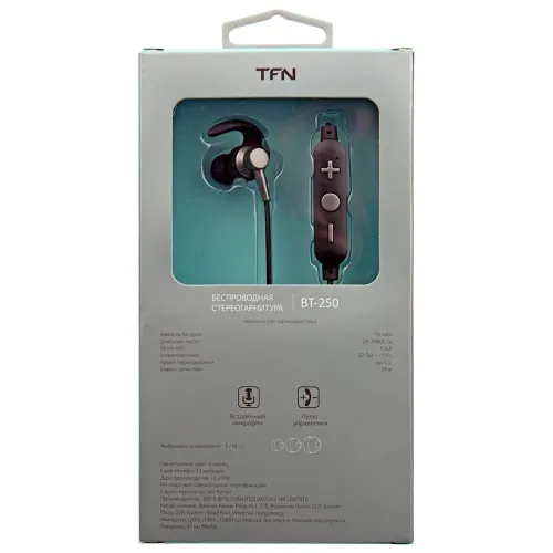 Гарнитура Bluetooth TFN BT250 black-gray