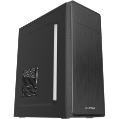Корпус Digma DC-ATX100-U2 черный без БП ATX 1x80mm 2x120mm 2xUSB2.0 audio