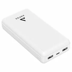 Повербанк 20000 мАч AMFOX APB-520, 2,4A, белый