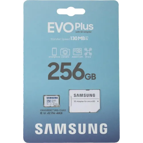 Карта micro-SD 256 GB SAMSUNG MB-MC256SA/KR Evo Plus class10  UHS-I U3 