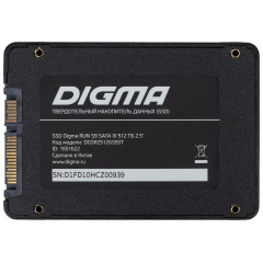 SSD 2,5" SATA 512Gb Digma DGSR2512GS93T Run S9