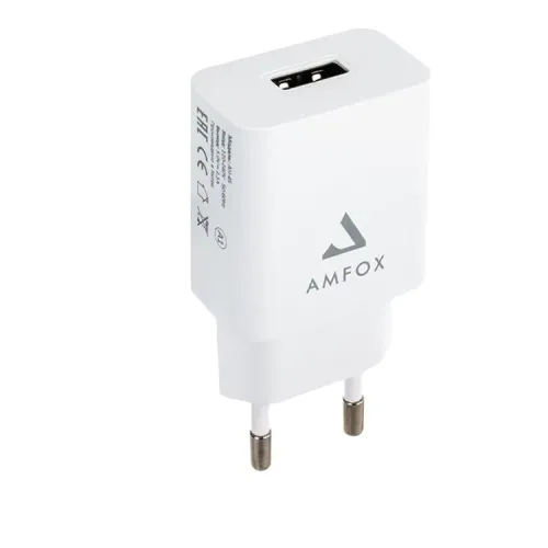 СЗУ AMFOX AH-45, 2.1A, 10,5Вт, USB, белое