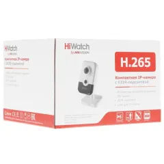В/н камера IP 2МП Hikvision HiWatch DS-I214(B) 4-4мм цветная корп.:белый/черный