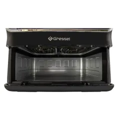Аэрогриль GRESSEL GAF-1825, 2 чаши, черный