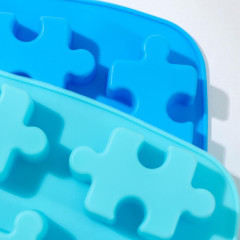 Форма для выпечки силикон Доляна «Пазлы», 17,6×18 см, 7 ячеек (1857437)