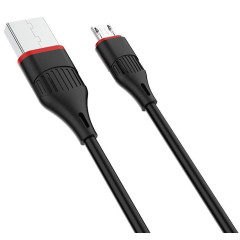 Кабель USB 2.0 A вилка - microUSB 1 м Borofone BX17 (Black)