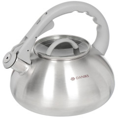 Чайник со свистком Daniks DSC-8801, нерж., 3 л.(296811)