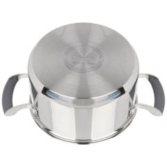 Кастрюля Daniks Верма, нерж., индукция, 3,4 л. (CW-S071-20)(460665)