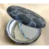 Зеркальце косметическое складное, CС, круглое., черничный