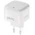 СЗУ Pero TC10 3.1A + кабель Type-C to Type-C белый (*4)