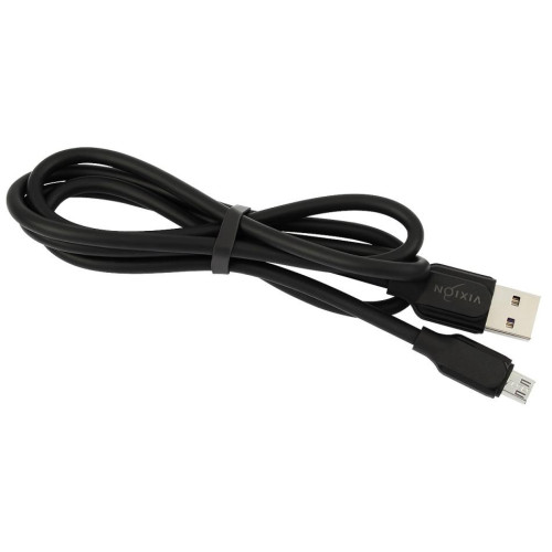 Кабель USB 2.0 A вилка - microUSB 1 м Vixion 3.5A 18W K28m черный