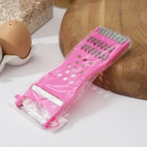 Овощечистка Доляна, с тёркой и шинковкой, 17 см.(647249)