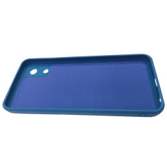 Бампер Samsung Galaxy A03 Core (A032) ZIBELINO Soft Matte с микрофиброй синий