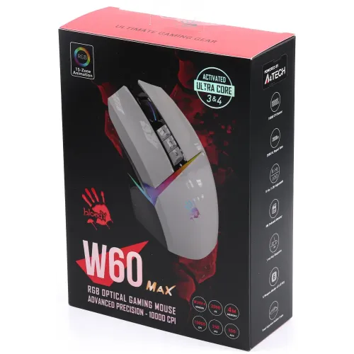 Мышь A4 Bloody W60 Max белый 