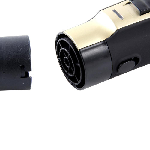 Фен-расческа WILLMARK WHS-113BC,1200 Вт, ионизация, чёрно-золотая (7782068)