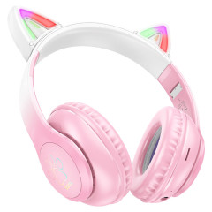Гарнитура Bluetooth HOCO W42 Cat Pink