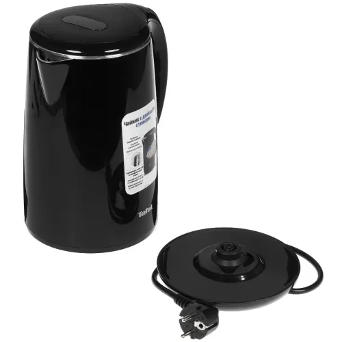 Чайник эл. TEFAL KO260830, пласт./нерж., черный