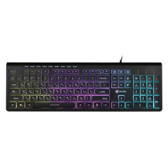Клавиатура Oklick 490ML LED черный