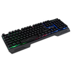Клавиатура Oklick 709G черный USB LED