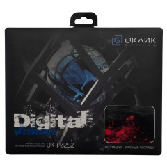 Коврик для мыши OK-F0252 Мини рисунок/красные частицы