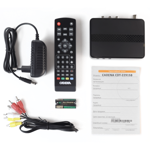 Приставка цифровая CADENA CDT-2291SB (DVB-T2)