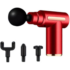 Массажер перкуссионный NN для шеи, головы и ног, красный