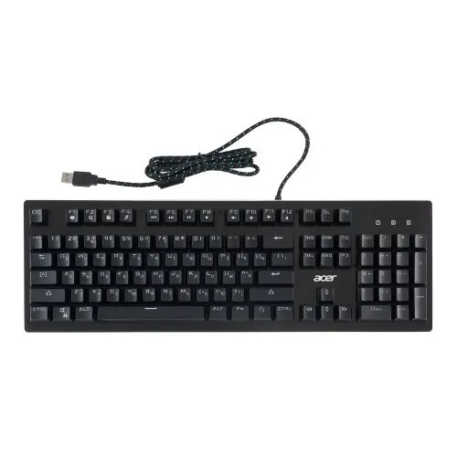Клавиатура Acer OKW127 LED игровая черный