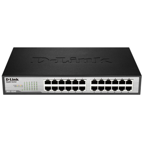 Коммутатор D-Link DGS-1024C/A1A неуправляемый 24x10/100/1000BASE-T (*8)