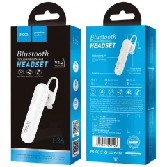 Гарнитура Bluetooth HOCO E36 white