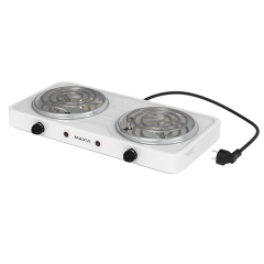 Настольная электроплита MAXVI HE201 белая (тен 2)